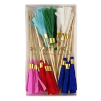 Coloured Tassel Party Picks By Meri Meri